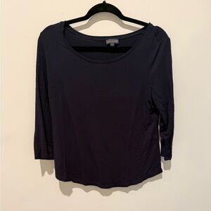 The Limited Navy Long Sleeve Women's Top